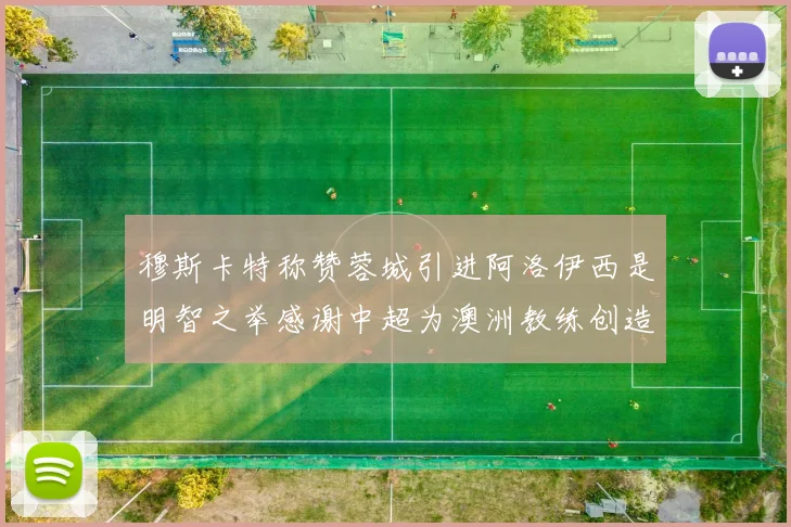穆斯卡特称赞蓉城引进阿洛伊西是明智之举感谢中超为澳洲教练创造机会
